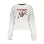 White Cotton Women Sweater Guess Jeans