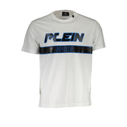 White Cotton Men T-Shirt Plein Sport