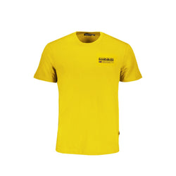 Yellow Cotton T-Shirt Napapijri