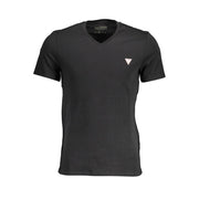 Black Cotton Men T-Shirt Guess Jeans