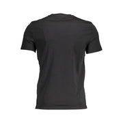 Black Cotton Men T-Shirt Guess Jeans