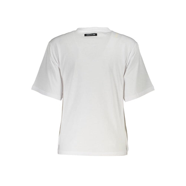 White Cotton Women T-Shirt Cavalli Class