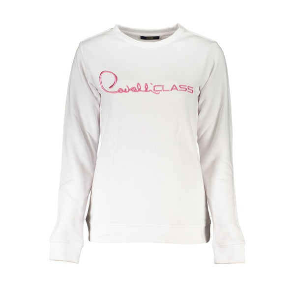 White Cotton Sweater Cavalli Class