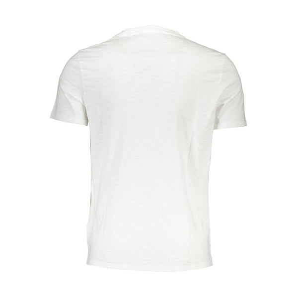 White Cotton Men T-Shirt Guess Jeans