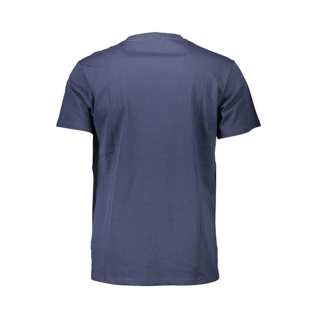 Blue Cotton Men T-Shirt Guess Jeans