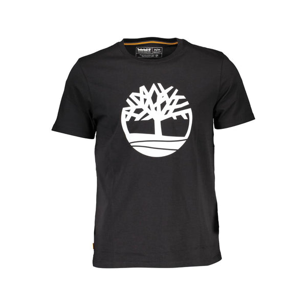 Black Cotton Men T-Shirt Timberland