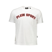 White Cotton Men T-Shirt Plein Sport