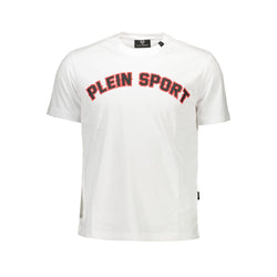 White Cotton Men T-Shirt Plein Sport