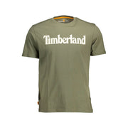 Green Cotton Men T-Shirt Timberland