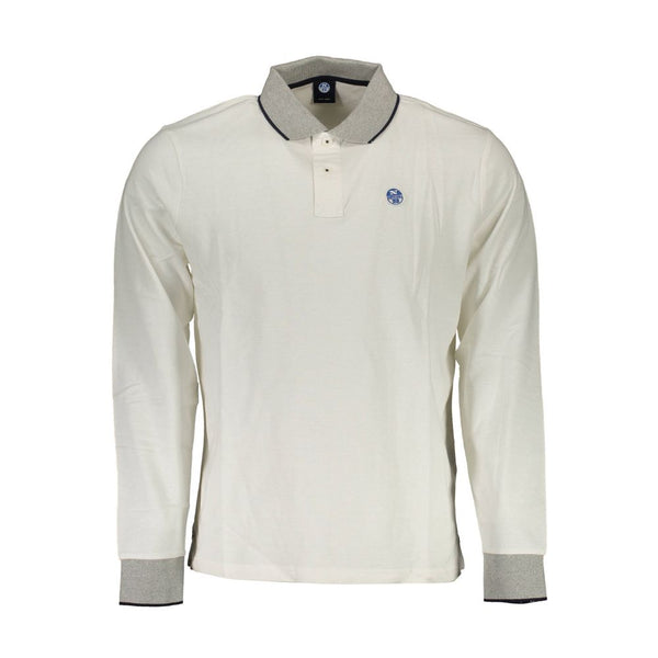 White Cotton Men Polo Shirt North Sails