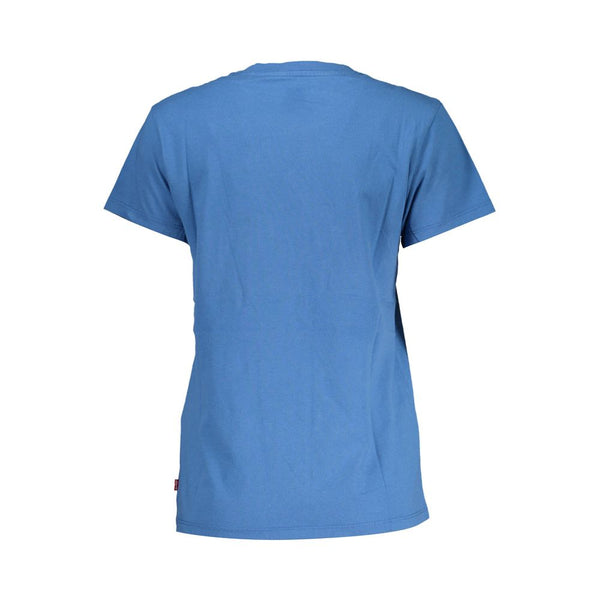 Blue Cotton Women T-Shirt Levi's