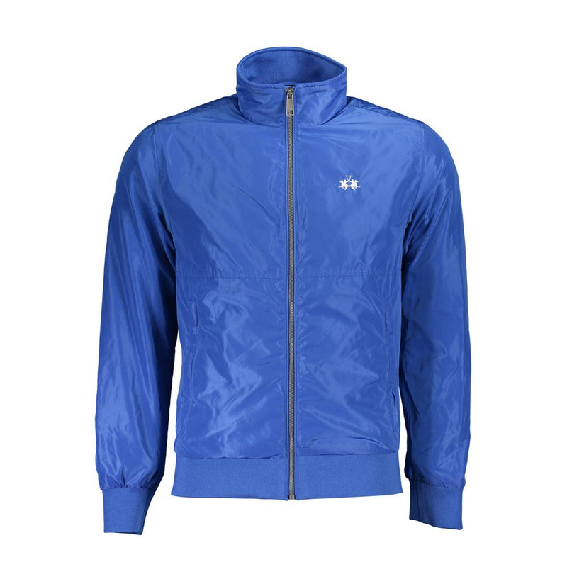 Blue Polyester Men Jacket La Martina