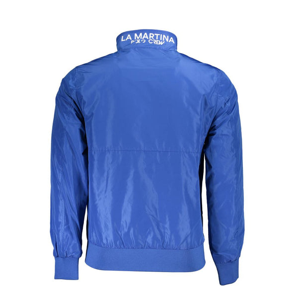 Blue Polyester Men Jacket La Martina