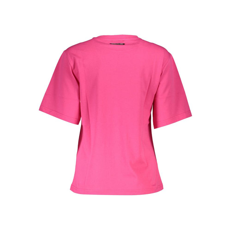 Pink Cotton Women T-Shirt Cavalli Class