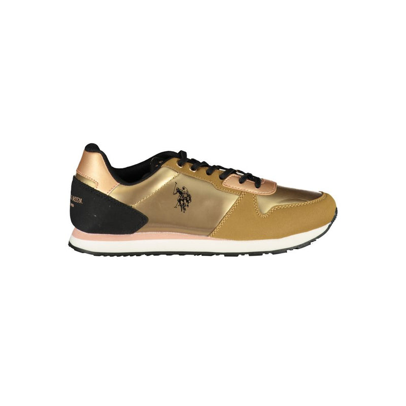 Gold Polyester Sneaker U.S. POLO ASSN.