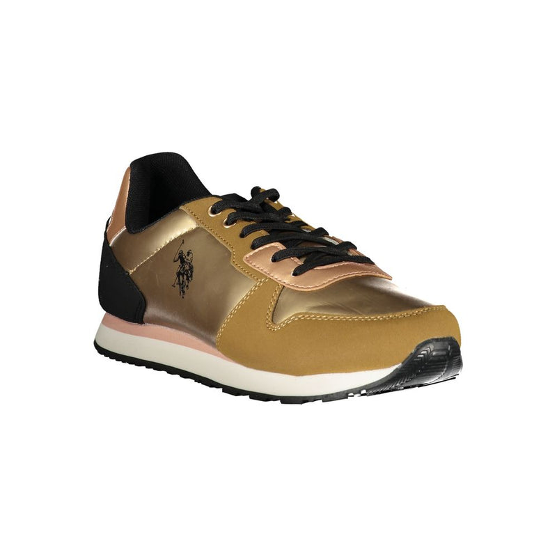 Gold Polyester Sneaker U.S. POLO ASSN.