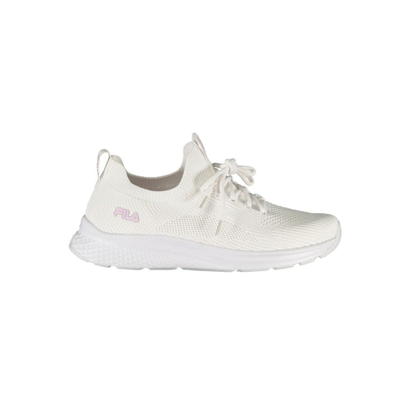 Elegant White Run-It Sneakers with Rose Detailing Fila