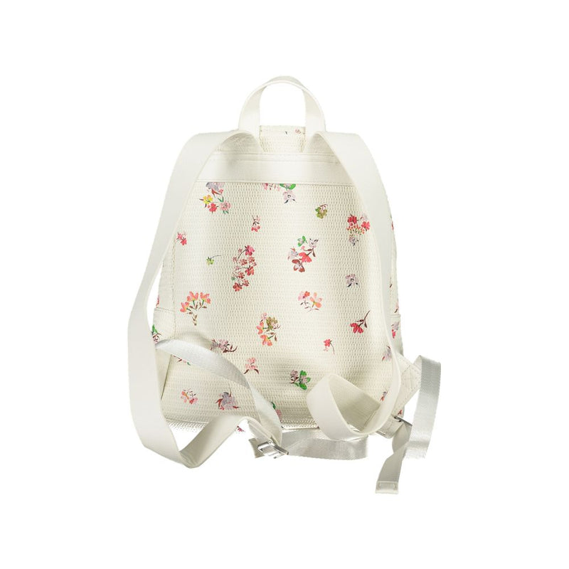 White Polyethylene Backpack Desigual