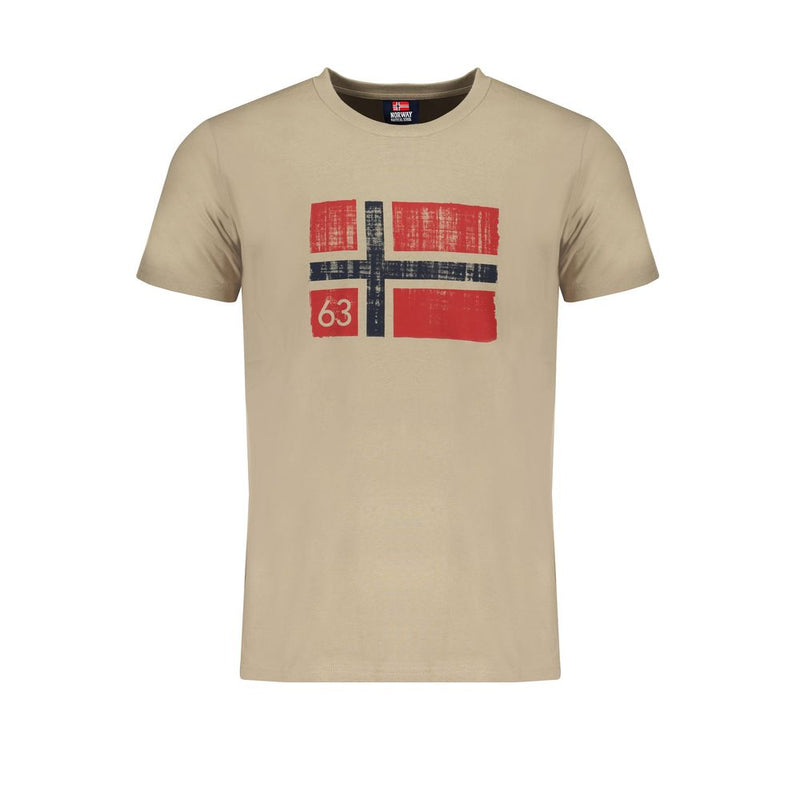 Beige Cotton T-Shirt Norway 1963