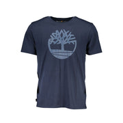 Blue Cotton T-Shirt Timberland