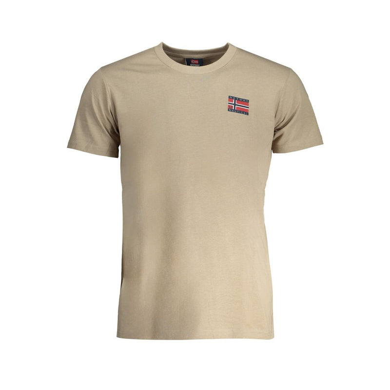 Beige Cotton T-Shirt Norway 1963