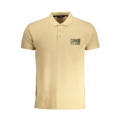 Beige Cotton Polo Shirt Cavalli Class