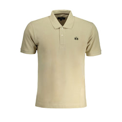 Beige Cotton Polo Shirt La Martina