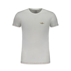 White Cotton T-Shirt Aeronautica Militare