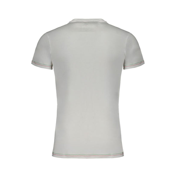 White Cotton T-Shirt Aeronautica Militare