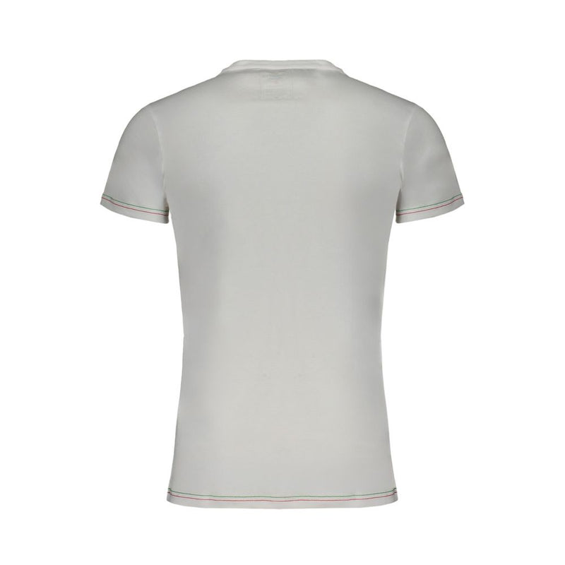 White Cotton T-Shirt Aeronautica Militare