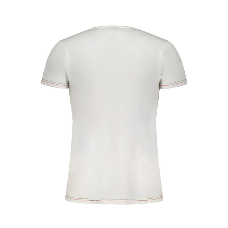 White Cotton T-Shirt Aeronautica Militare