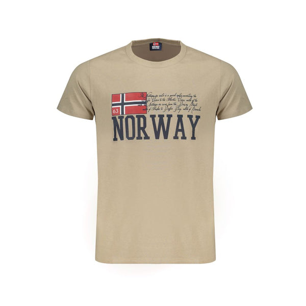 Beige Cotton T-Shirt Norway 1963