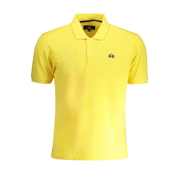 Yellow Cotton Polo Shirt La Martina