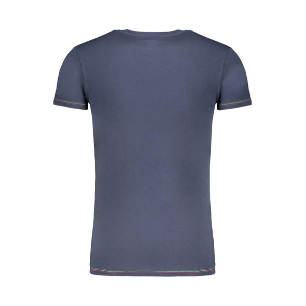 Blue Cotton T-Shirt Aeronautica Militare