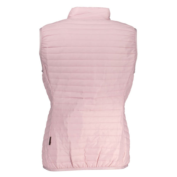 Sleeveless Pink Contrast Detail Jacket Napapijri