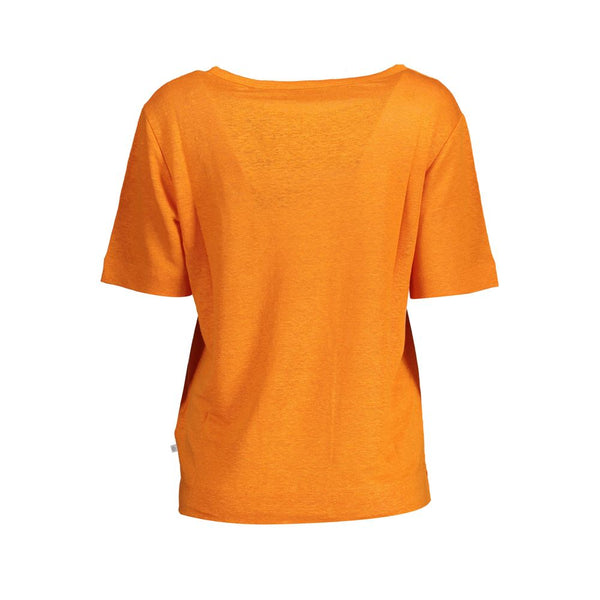 Orange Linen Women Top Gant