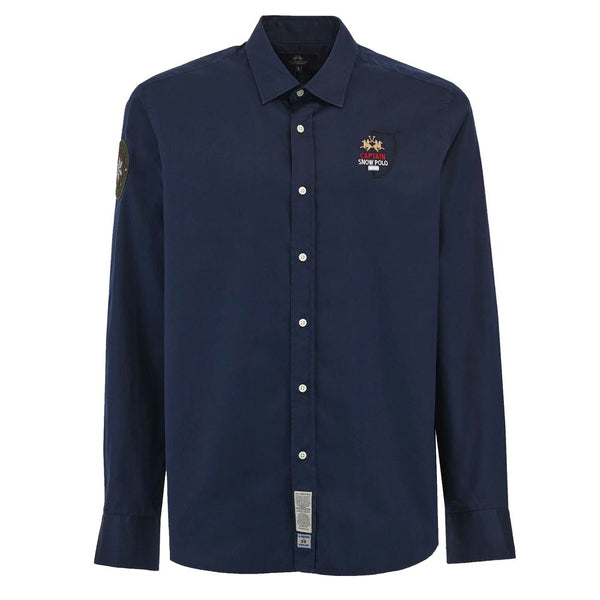 Blue Cotton Shirt La Martina