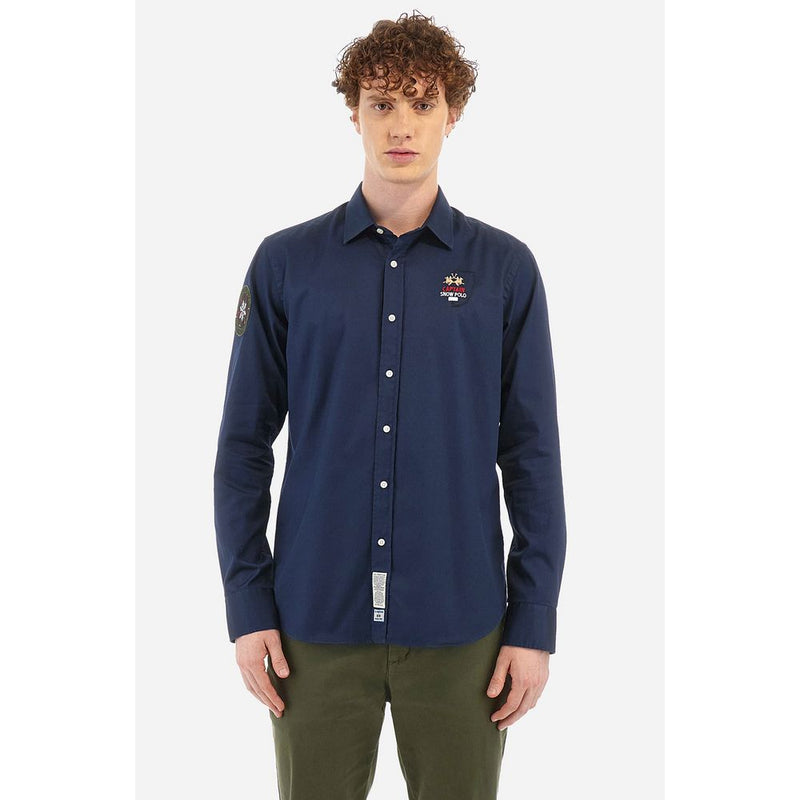 Blue Cotton Shirt La Martina