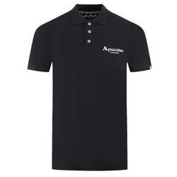 Elegant Contrast Logo Cotton Polo Shirt Aquascutum