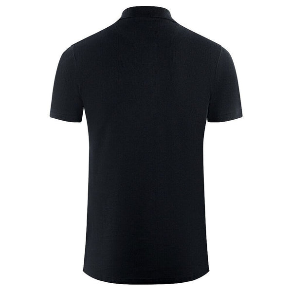 Elegant Contrast Logo Cotton Polo Shirt Aquascutum