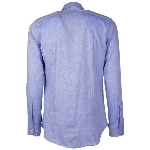 Light Blue Cotton Shirt Made in Italy