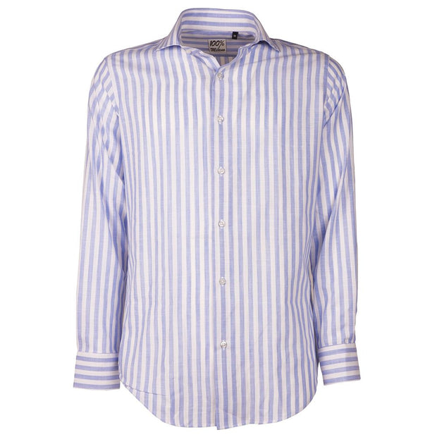 Light Blue Cotton Shirt Made in Italy