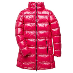 Fuchsia Shimmer Long Down Jacket Refrigiwear