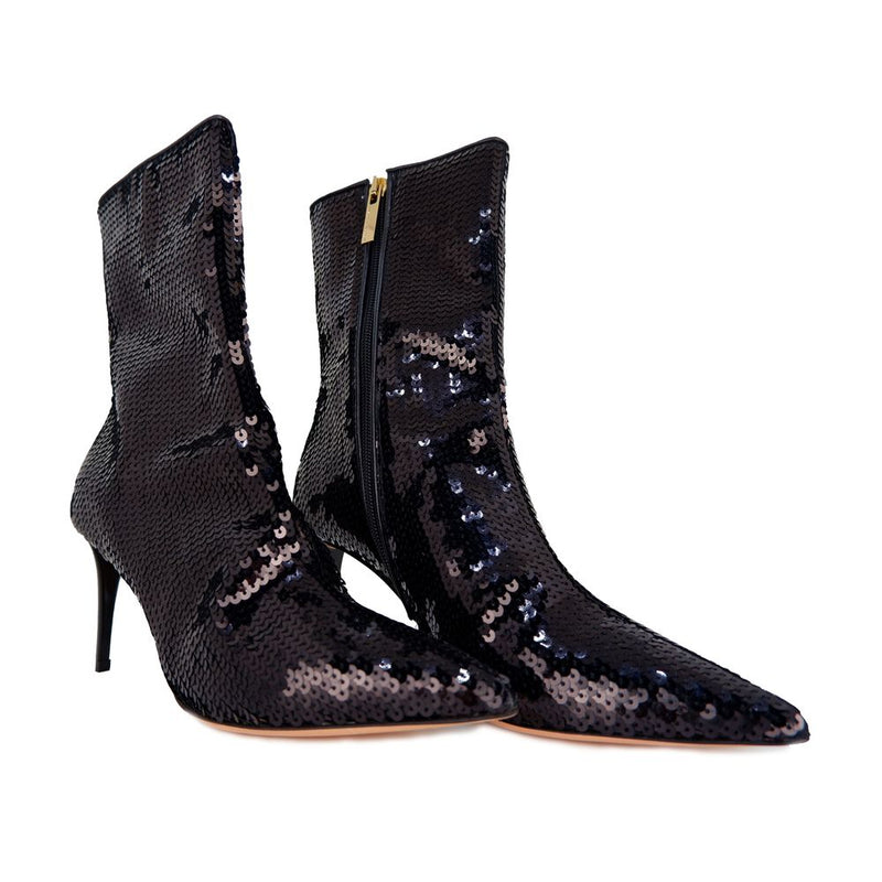 Sequined Elegance Ankle Boots Elisabetta Franchi