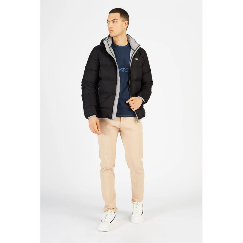 Black Nylon Men's Jacket La Martina