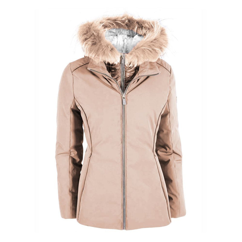 Beige Polyamide Women Jacket Yes Zee