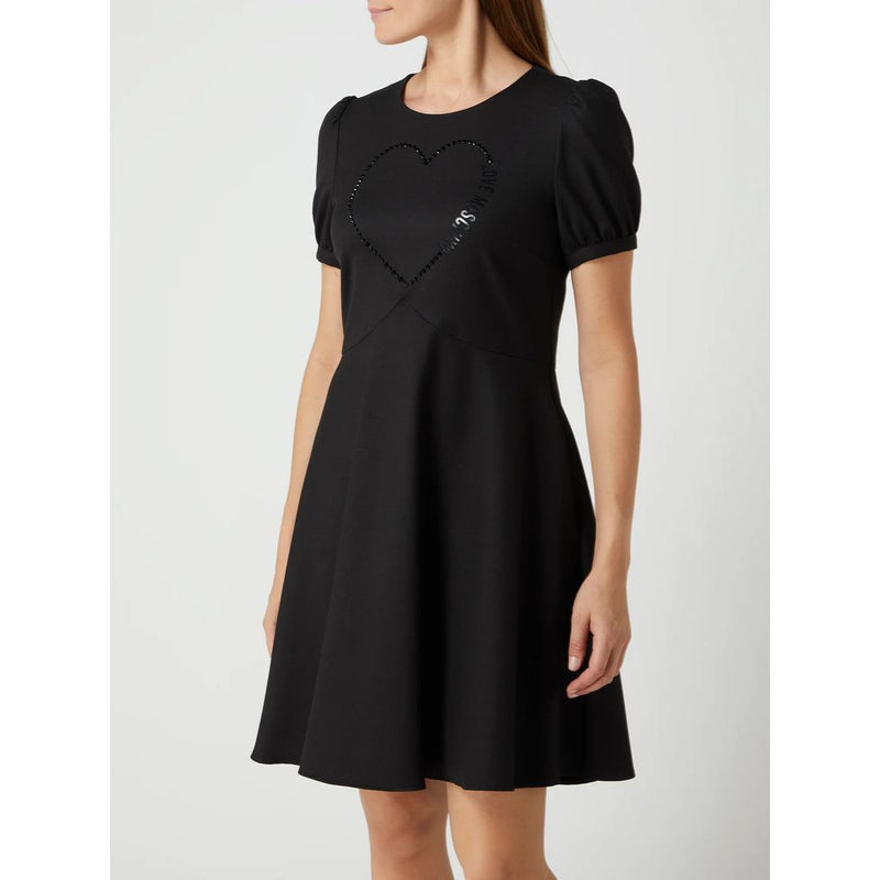 Black Polyester Women Dress Love Moschino