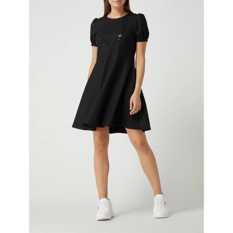 Black Polyester Women Dress Love Moschino