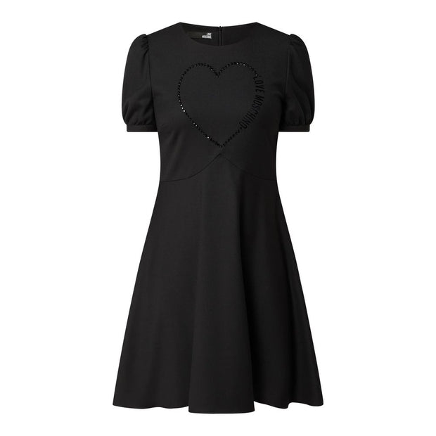 Black Polyester Women Dress Love Moschino