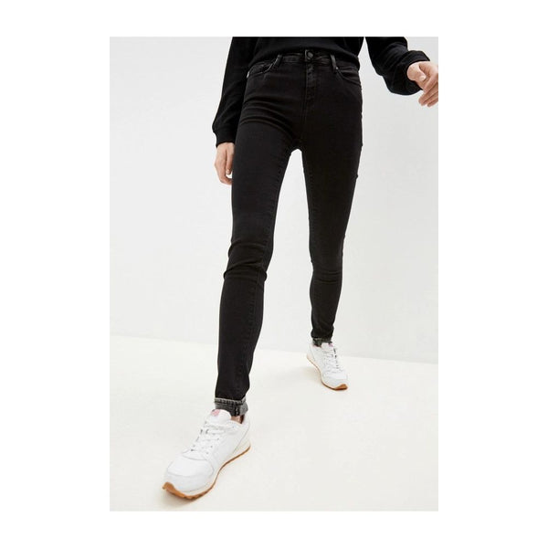 Black Cotton Women Jeans Love Moschino